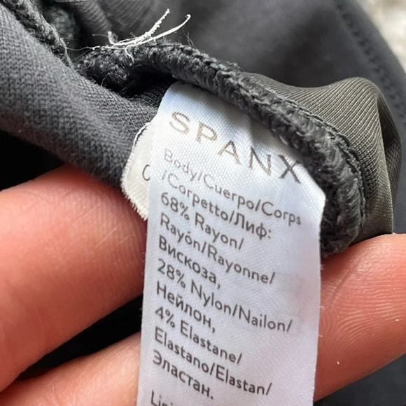 Spanx gray leggings high rise ponte knit pull on medium - Picture 5 of 8